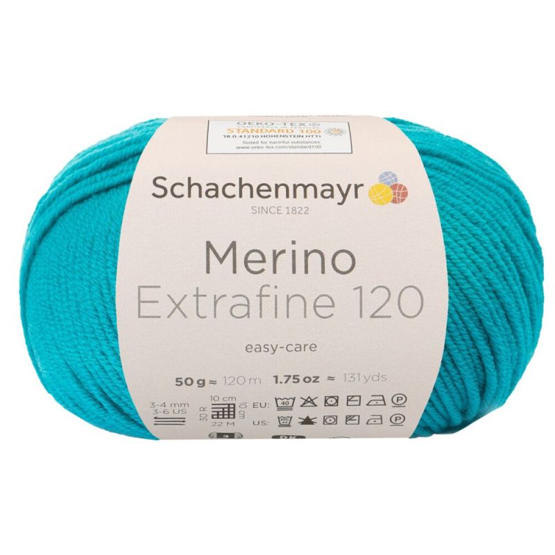 Schachenmayr Merino Extrafine 120 - Fil DK Doux & Lavable en Machine