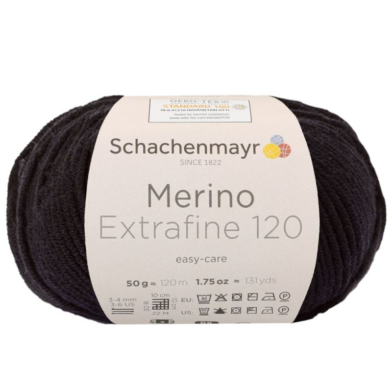 Schachenmayr Merino Extrafine 120 - Fil DK Doux & Lavable en Machine
