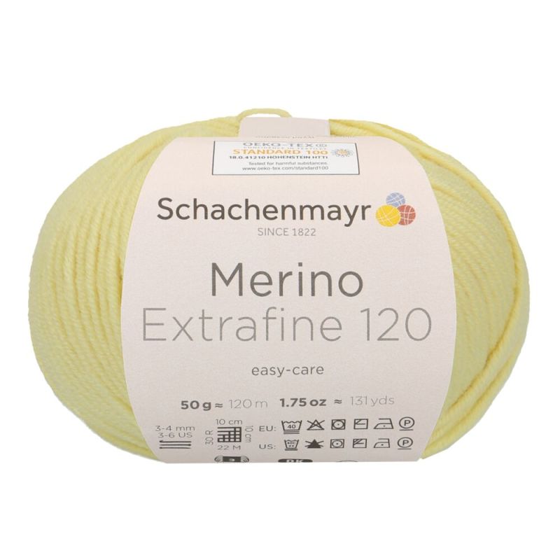 Schachenmayr Merino Extrafine 120 - Fil DK Doux & Lavable en Machine
