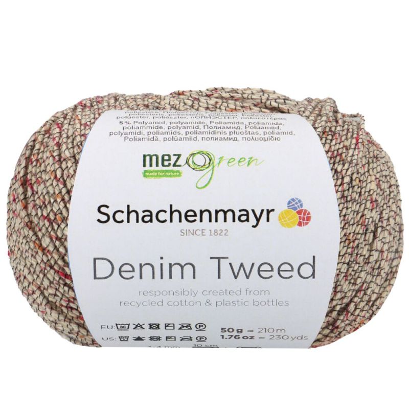 MEZ Green Denim Tweed - Duurzaam Gerecycled Tweed Garen