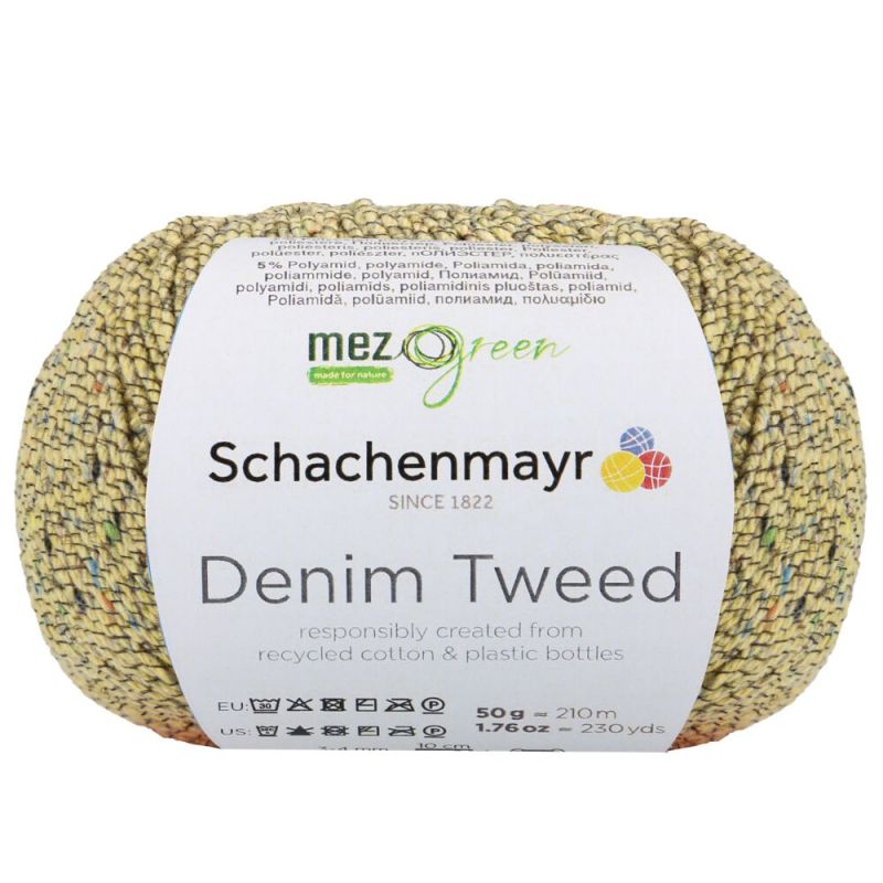 MEZ Green Denim Tweed - Duurzaam Gerecycled Tweed Garen