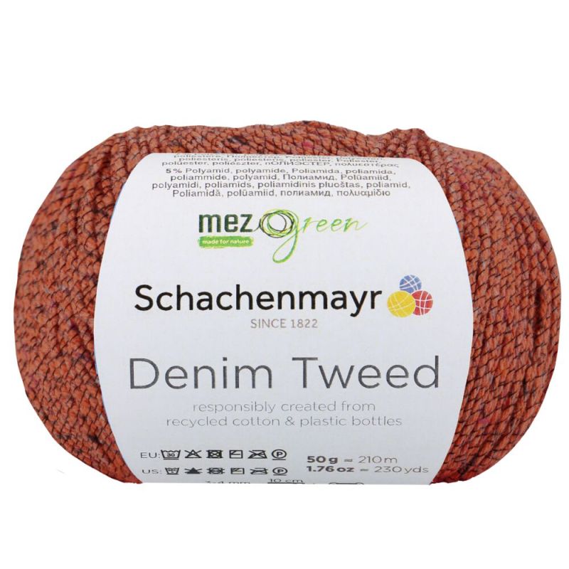 MEZ Green Denim Tweed - Duurzaam Gerecycled Tweed Garen