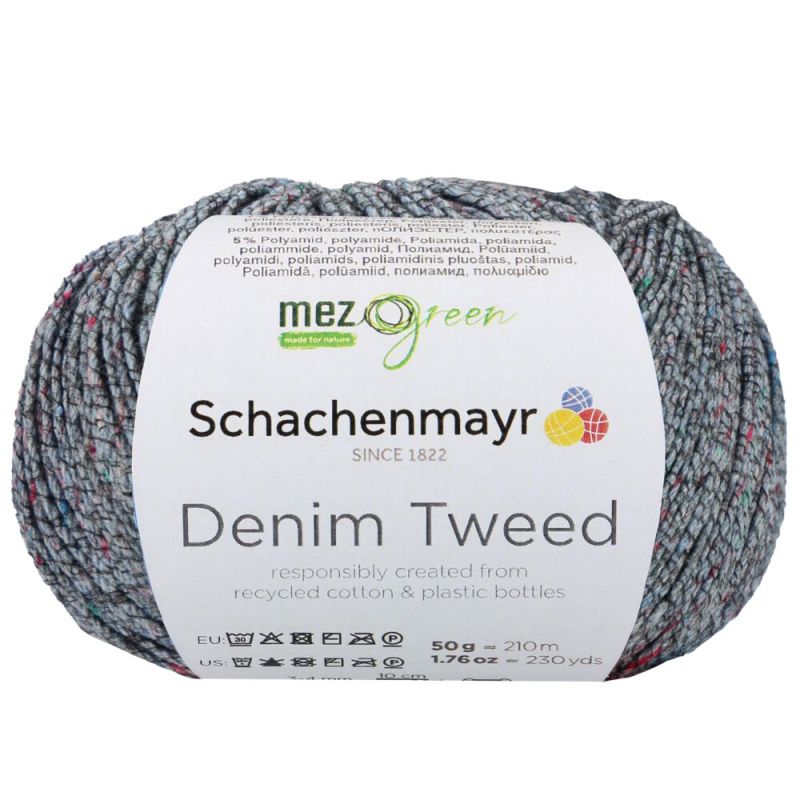 MEZ Green Denim Tweed - Duurzaam Gerecycled Tweed Garen