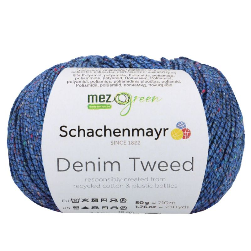 MEZ Green Denim Tweed - Duurzaam Gerecycled Tweed Garen
