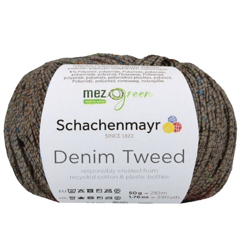 MEZ Green Denim Tweed - Duurzaam Gerecycled Tweed Garen