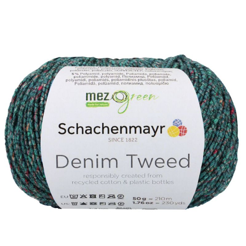 MEZ Green Denim Tweed - Duurzaam Gerecycled Tweed Garen
