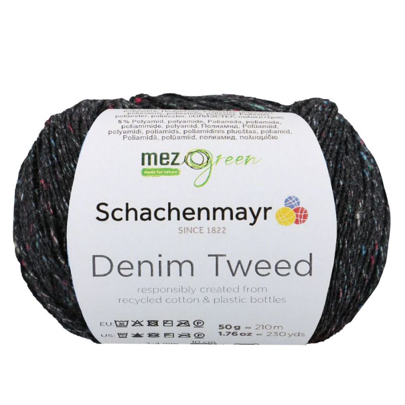 MEZ Green Denim Tweed - Duurzaam Gerecycled Tweed Garen