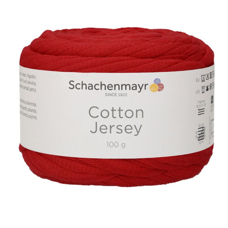 Schachenmayr Cotton Jersey - Fil Tubulaire Léger & Extensible pour la Déco Intérieure