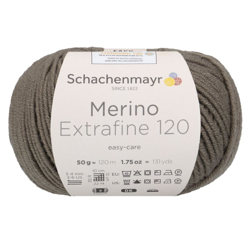 Schachenmayr Merino Extrafine 120 - Fil DK Doux & Lavable en Machine