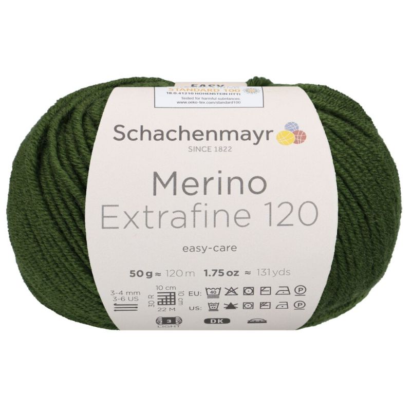 Schachenmayr Merino Extrafine 120 - Fil DK Doux & Lavable en Machine