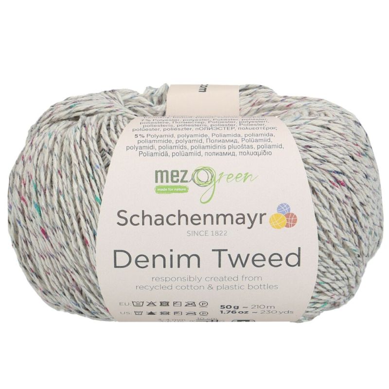 MEZ Green Denim Tweed - Duurzaam Gerecycled Tweed Garen