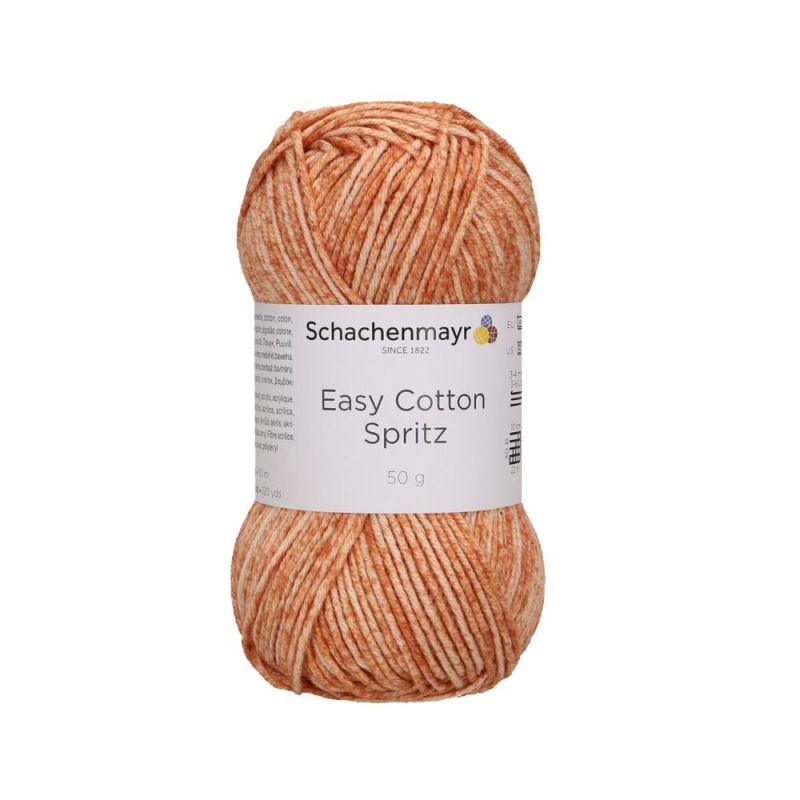 Schachenmayr Easy Cotton Spritz - Coton DK avec un Effet Spray Unique