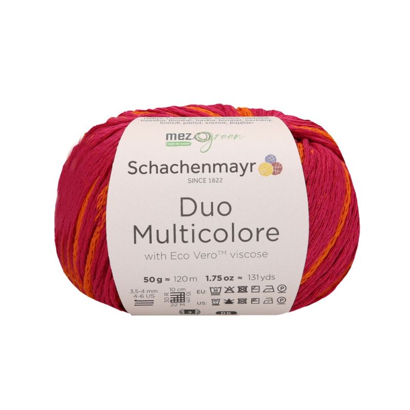 Schachenmayr De Duo Multicolore - Fil Ruban Durable avec un Look Rayé