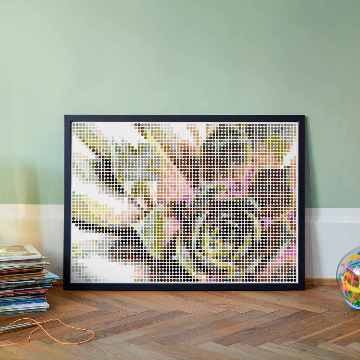 Dot on® | Pixelart set met dot stickers - Succu 50x70 cm