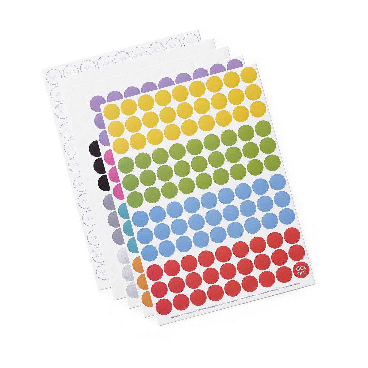 Dot on® | Verjaardagskalender met dot stickers - 8x70 cm