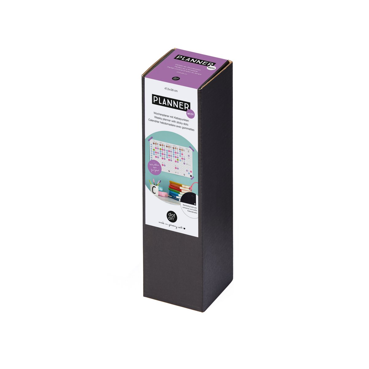 Dot on® | Weekplanner met dot stickers - 45.50x29 cm