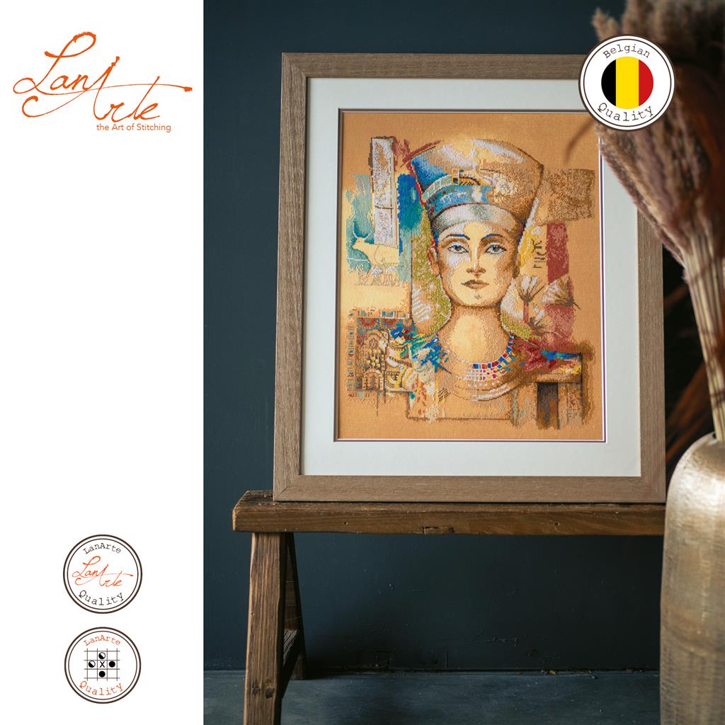LanArte | Borduurpakket Nefertiti | 39 x 49 cm