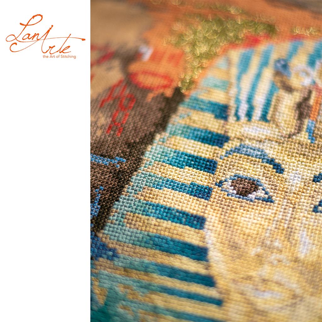 LanArte | Borduurpakket Toetanchamon | 39 x 49 cm