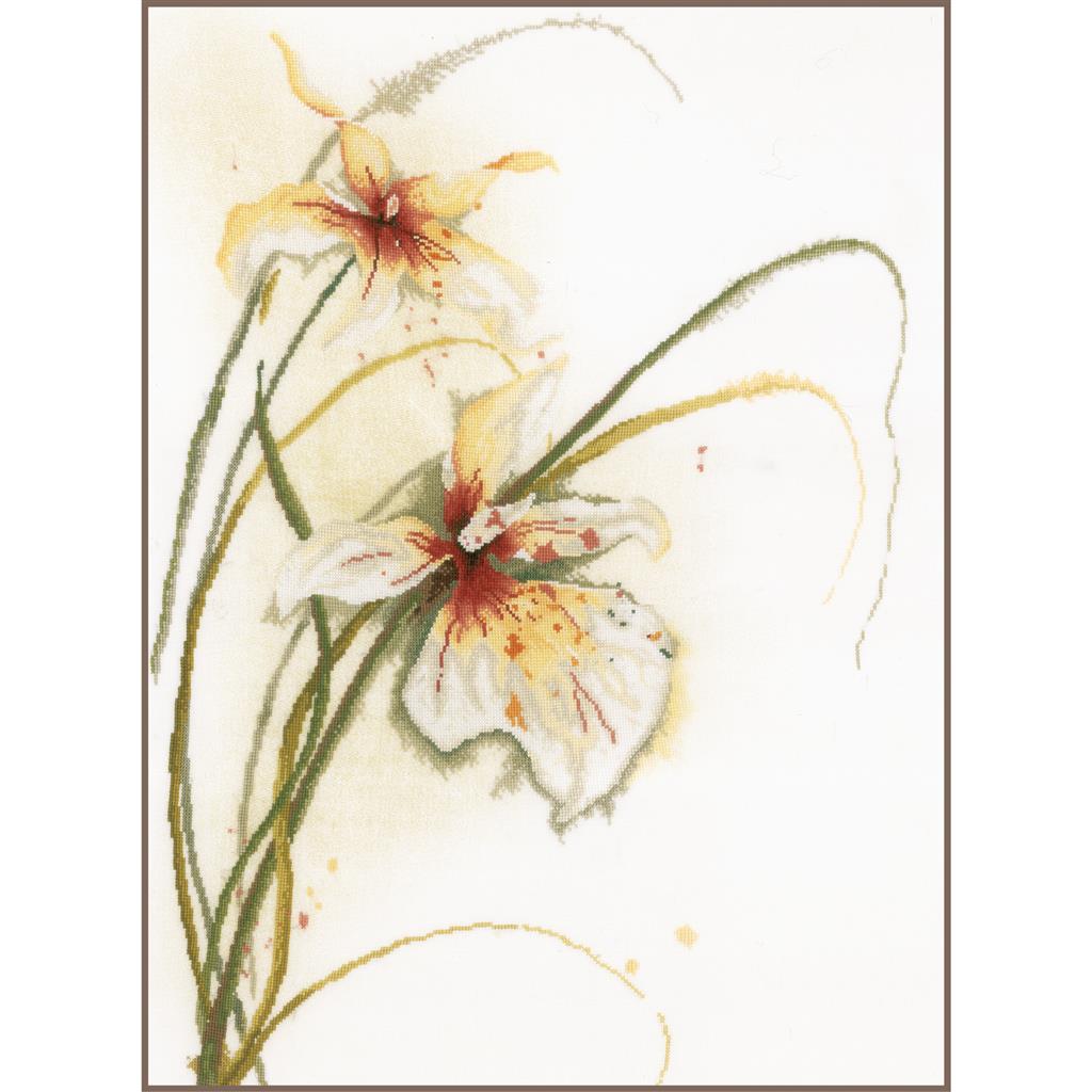 LanArte | Borduurpakket Orchidee | 50 x 60 cm