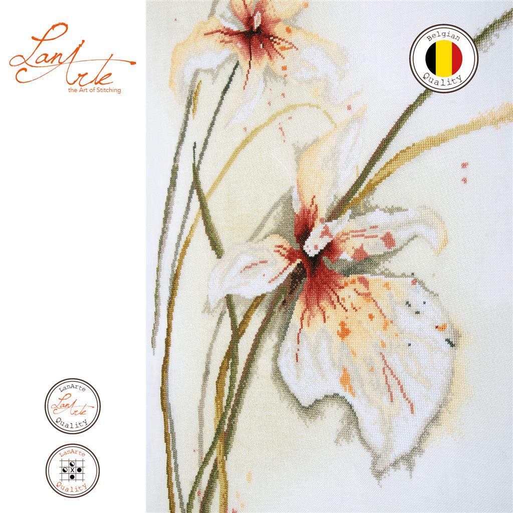 LanArte | Borduurpakket Orchidee | 50 x 60 cm