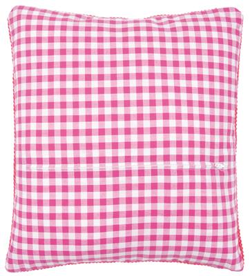 Vervaco | Dos de coussin avec fermeture éclair - carreaux roses | env. 45 x 62 cm