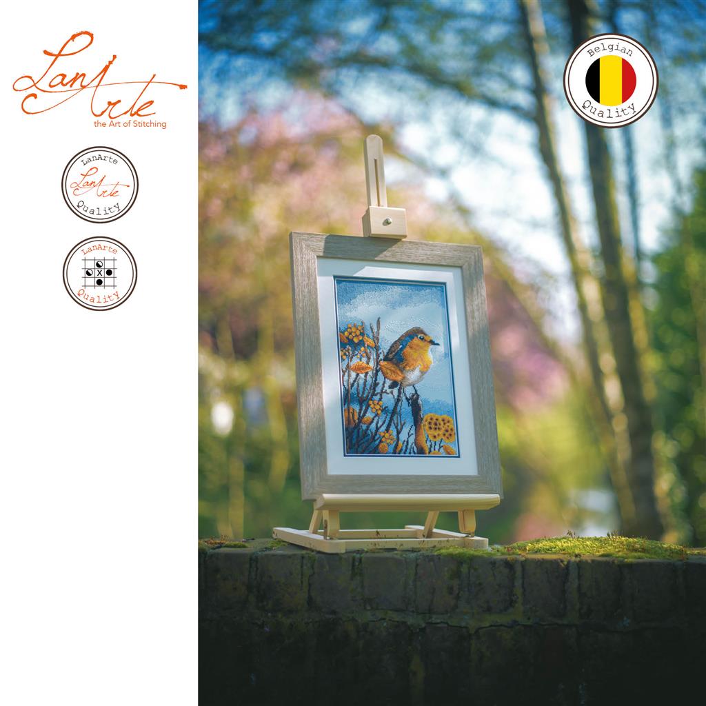 LanArte | Borduurpakket Op de uitkijk | 20 x 30 cm