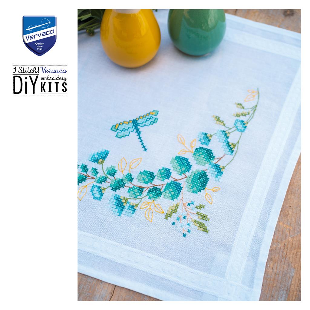 Vervaco | Loper kit Eucalyptus | ca. 40 x 100 cm