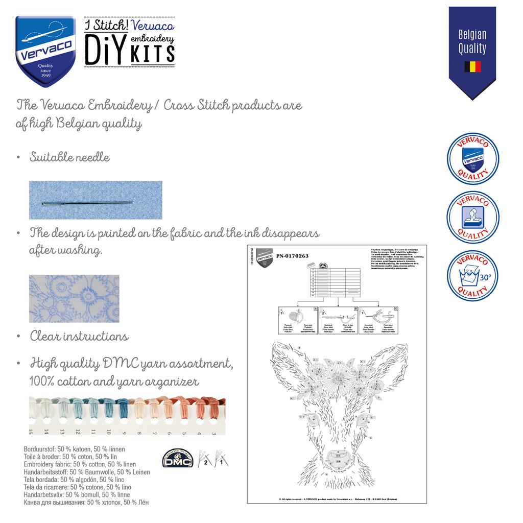 Vervaco | Kussen kit Lavendel | ca. 40 x 40 cm