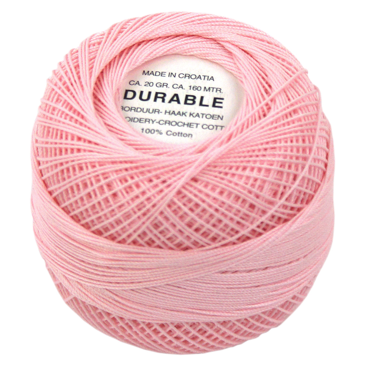 Durable Coton Fin pour Crochet - 100% Coton Brillant (48 Couleurs)