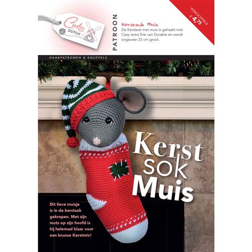 CuteDutch | Patroon Kerstsok Muis