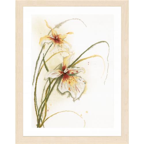 LanArte | Borduurpakket Orchidee | 50 x 60 cm