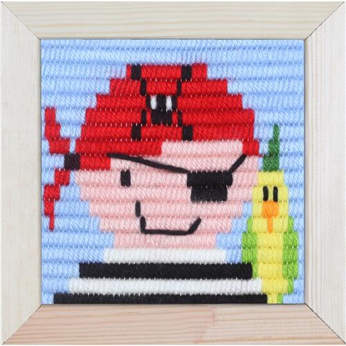 Pako Kinder Platsteek Piraat (Voorbedrukt, 15x15 cm)