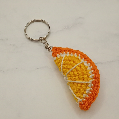 Handgemaakt | Sleutelhanger Gehaakte Sinaasappel