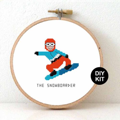 Studio Koekoek | Borduurpakket - Snowboarder