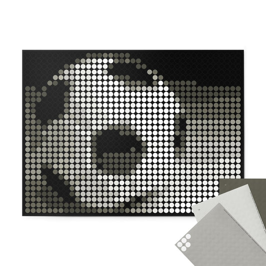 Dot on® | Pixelart set met dot stickers - Voetbal 30x40 cm