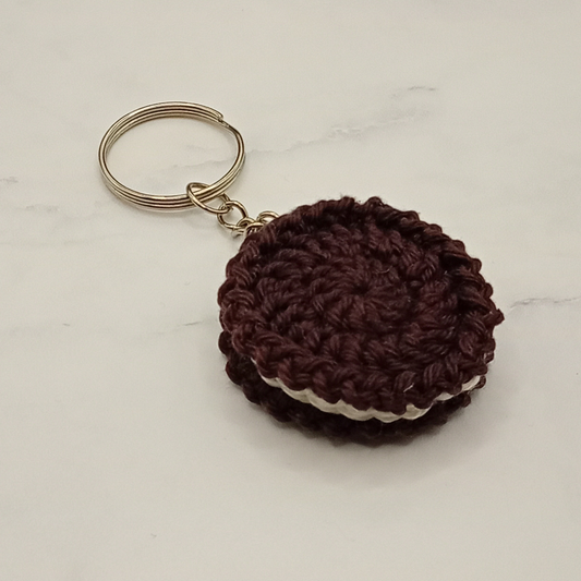 Handgemaakt | Sleutelhanger Gehaakte Chocoladekoek