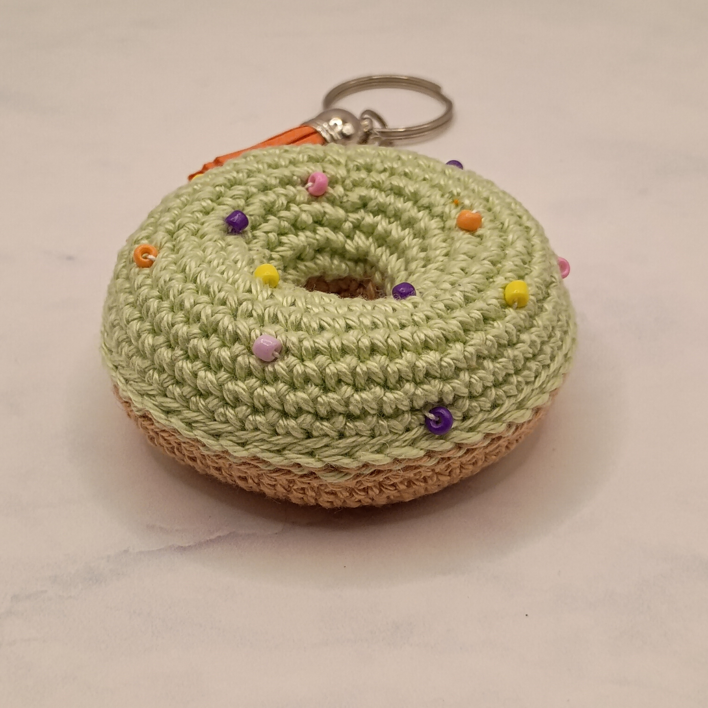 Handgemaakt | Sleutelhanger Donut Ø 6.5 cm