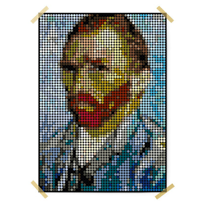 Dot on® | Pixelart set met dot stickers - Vincent 50x70 cm