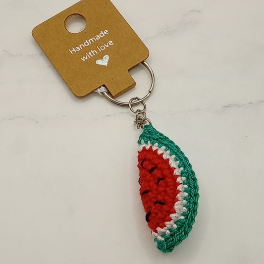 Handgemaakt | Sleutelhanger Gehaakte Watermeloen