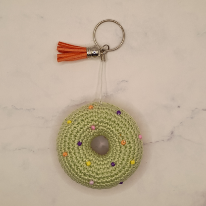 Handgemaakt | Sleutelhanger Donut Ø 6.5 cm