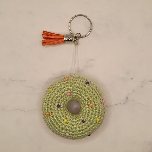 Handgemaakt | Sleutelhanger Donut Ø 6.5 cm