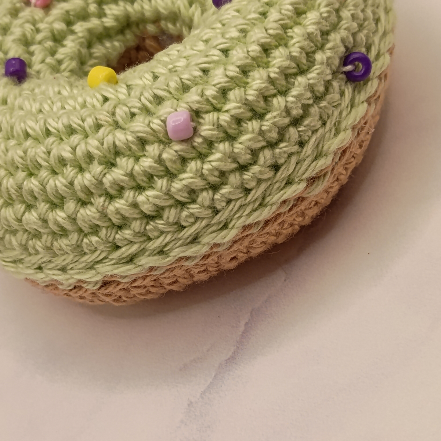Handgemaakt | Sleutelhanger Donut Ø 6.5 cm