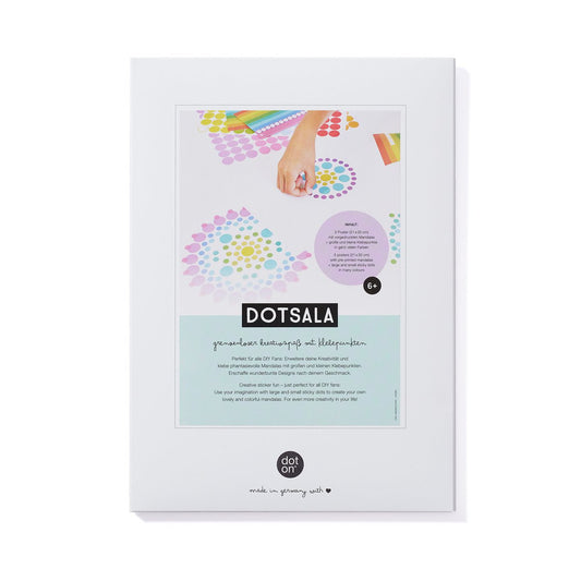 Dot on® | Dotsala mandala set met dot stickers - Rainbow 21x30 cm