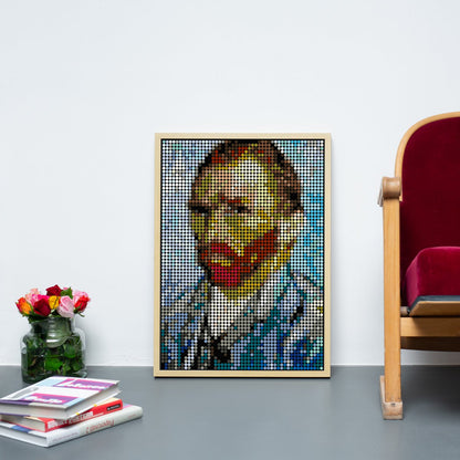 Dot on® | Pixelart set met dot stickers - Vincent 50x70 cm