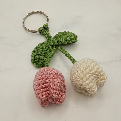 Handgemaakt | Sleutelhanger Gehaakte Tulpen