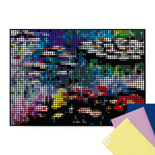 Dot on® | Pixelart set met dot stickers - Waterlelies 50x70 cm