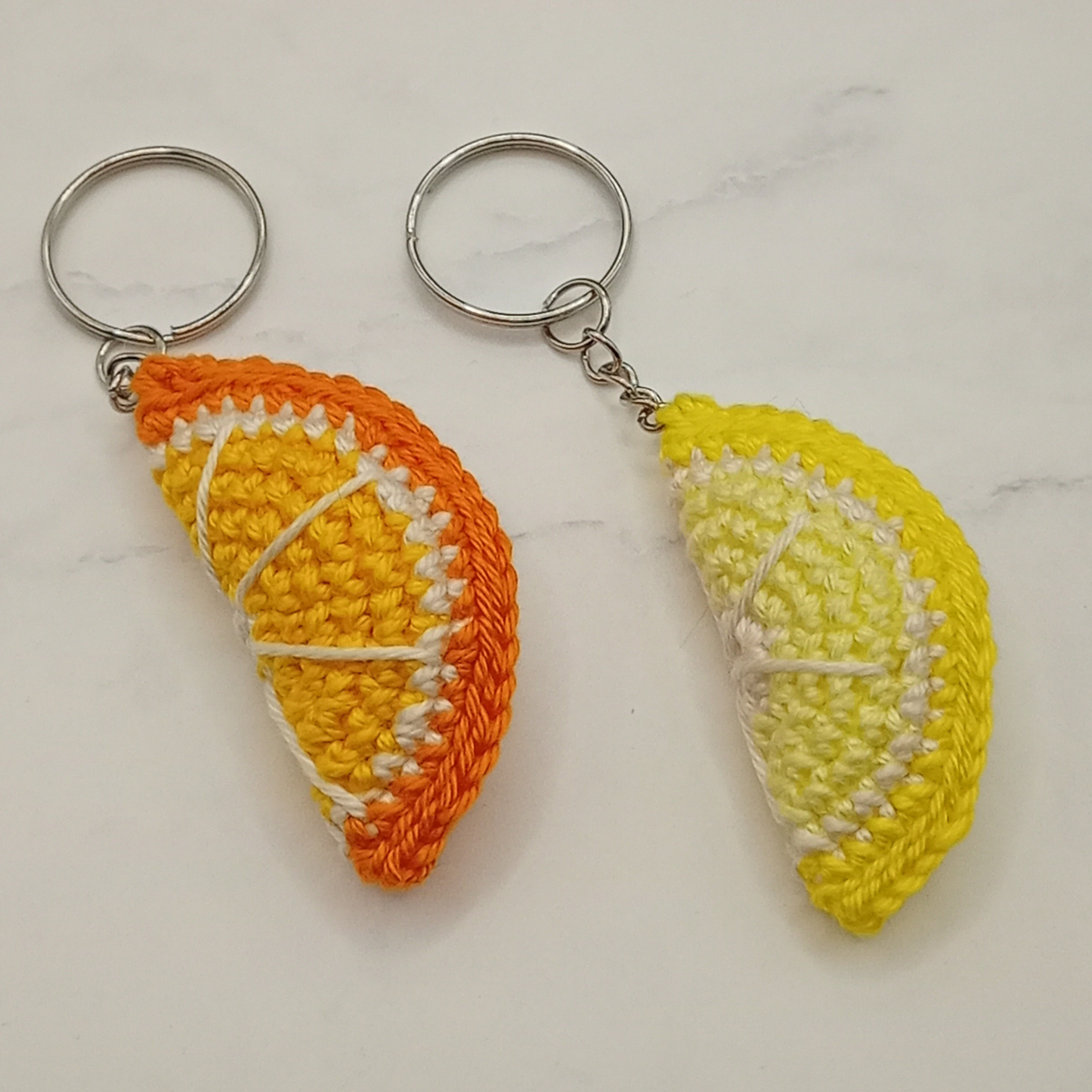 Handgemaakt | Sleutelhanger Gehaakte Sinaasappel
