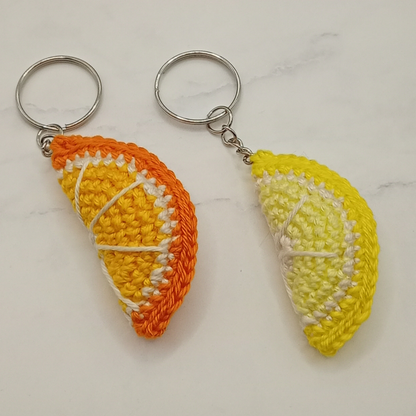 Handgemaakt | Sleutelhanger Gehaakte Sinaasappel