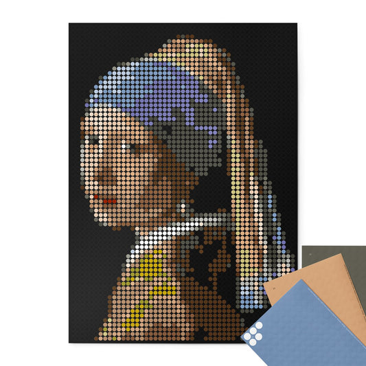 Dot on® | Pixelart set met dot stickers - Vermeer 50x70 cm