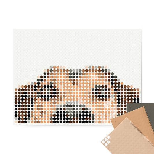 Dot on® | Pixelart set met dot stickers - Hond 30x40 cm